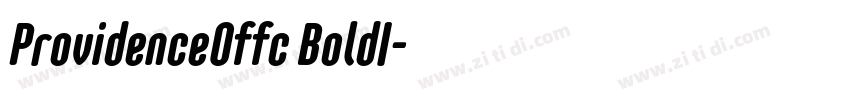 ProvidenceOffc BoldI字体转换